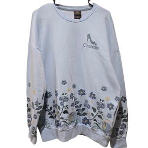 Disney Princess Cinderella Embroidered Crewneck Boxlunch Exclusive Size Large
